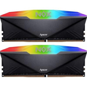 Модуль пам`ятi DDR4 2х8GB/3200 Apacer NOX RGB Black (AH4U16G32C28YNBAA-2) Модуль пам`ятi DDR4 2х8GB/3200 Apacer NOX RGB Black (AH4U16G32C28YNBAA-2)