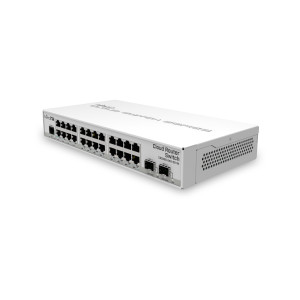 Коммутатор MikroTik CRS326-24G-2S+IN (24x1G, 2xSFP+, L3, настольный) Коммутатор MikroTik CRS326-24G-2S+IN (24x1G, 2xSFP+, L3, настольный)