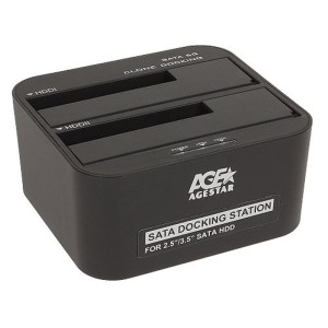 Док-станція AgeStar 3UBT6-6G для 2.5"/3.5" SATA HDD или SSD USB3.0 Black