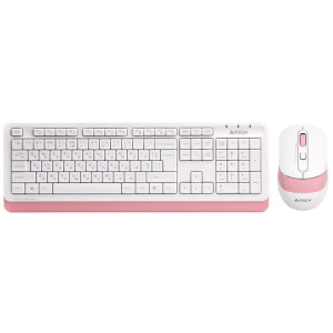 Комплект (клавіатура, миша) беспроводной A4Tech FG1010 White/Pink USB Комплект (клавіатура, миша) беспроводной A4Tech FG1010 White/Pink USB