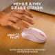 Мишка бездротова Logitech M240 Silent Rose (910-007121)