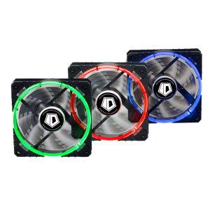 Вентилятор ID-Cooling RB-12025 (3pcs Pack), 120x120x25мм, 4-pin, чорний Вентилятор ID-Cooling RB-12025 (3pcs Pack), 120x120x25мм, 4-pin, чорний
