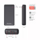 Универсальная мобильная батарея ColorWay Slim 20000mAh Black (CW-PB200LPD2BK)