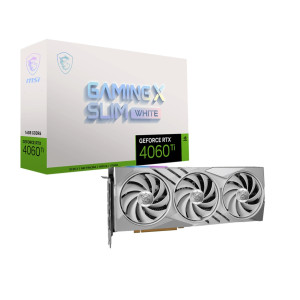Відеокарта GF RTX 4060 Ti 16GB GDDR6 Gaming X Slim White MSI (GeForce RTX 4060 Ti GAMING X SLIM WHITE 16G) Відеокарта GF RTX 4060 Ti 16GB GDDR6 Gaming X Slim White MSI (GeForce RTX 4060 Ti GAMING X SLIM WHITE 16G)