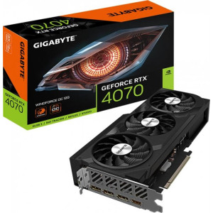 Видеокарта GF RTX 4070 12GB GDDR6X Windforce OC Gigabyte (GV-N4070WF3OC-12GD) Видеокарта GF RTX 4070 12GB GDDR6X Windforce OC Gigabyte (GV-N4070WF3OC-12GD)