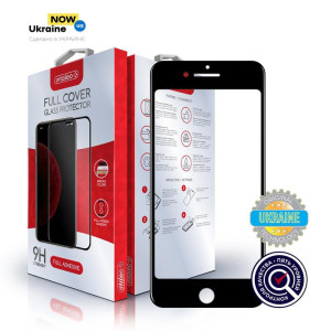 Захисне скло Intaleo для Apple iPhone 8 Plus/7 Plus Full Glue Black (1283126497513)