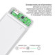 Універсальна мобільна батарея ColorWay Slim 10000mAh White (CW-PB100LPF2WT)