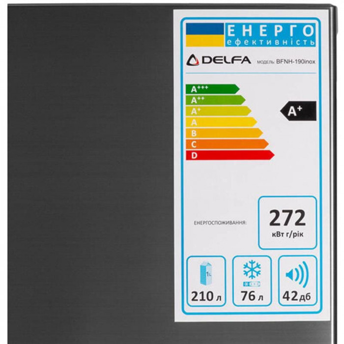 Холодильник Delfa BFNH-190inox