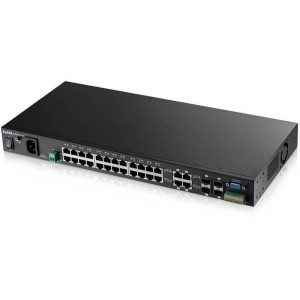 Коммутатор ZYXEL MGS3520-28 (MGS3520-28-EU01V1F) (24xGE, 4xGE/SFP, питание AC/DC, L2) Коммутатор ZYXEL MGS3520-28 (MGS3520-28-EU01V1F) (24xGE, 4xGE/SFP, питание AC/DC, L2)