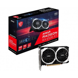 Видеокарта AMD Radeon RX 6500 XT 4GB GDDR6 Mech 2X 4G OC MSI (Radeon RX 6500 XT MECH 2X 4G OC) Видеокарта AMD Radeon RX 6500 XT 4GB GDDR6 Mech 2X 4G OC MSI (Radeon RX 6500 XT MECH 2X 4G OC)