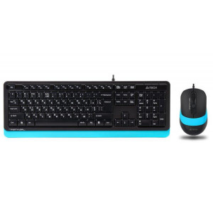 Комплект (клавіатура, мишка) A4Tech F1010 Black/Blue USB Комплект (клавіатура, мишка) A4Tech F1010 Black/Blue USB