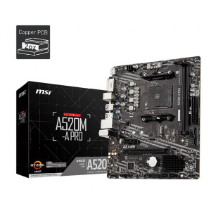 MSI A520M-A Pro Socket AM4 MSI A520M-A Pro Socket AM4