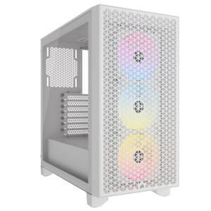 Корпус Corsair 3000D RGB Tempered Glass White (CC-9011256-WW) без БЖ Корпус Corsair 3000D RGB Tempered Glass White (CC-9011256-WW) без БЖ