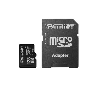Карта пам`ятi MicroSDXC 128GB UHS-I Class 10 Patriot LX + SD-adapter (PSF128GMCSDXC10) Карта пам`ятi MicroSDXC 128GB UHS-I Class 10 Patriot LX + SD-adapter (PSF128GMCSDXC10)