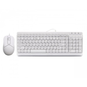 Комплект (клавіатура, мишка) A4Tech F1512 White USB Комплект (клавіатура, мишка) A4Tech F1512 White USB