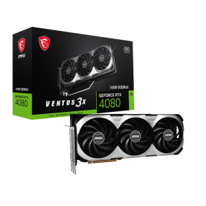 Видеокарта GF RTX 4080 16GB GDDR6X Ventus 3X OC MSI (GeForce RTX 4080 16GB VENTUS 3X OC) Видеокарта GF RTX 4080 16GB GDDR6X Ventus 3X OC MSI (GeForce RTX 4080 16GB VENTUS 3X OC)
