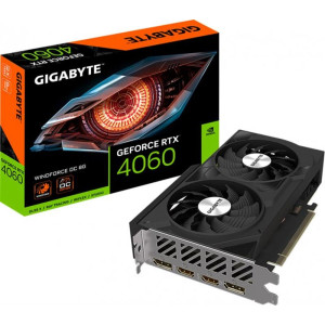 Відеокарта GF RTX 4060 8GB GDDR6 Windforce OC Gigabyte (GV-N4060WF2OC-8GD) Відеокарта GF RTX 4060 8GB GDDR6 Windforce OC Gigabyte (GV-N4060WF2OC-8GD)