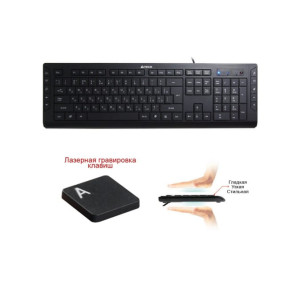 Клавіатура A4Tech KD-600 Ukr Black USB Клавіатура A4Tech KD-600 Ukr Black USB