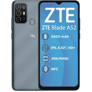 Смартфон ZTE Blade A52 4/64GB Dual Sim Gray Смартфон ZTE Blade A52 4/64GB Dual Sim Gray