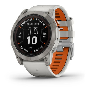 Смарт-часы Garmin Fenix 7X Pro Sapphire Solar Titanium with Grey/Orange Band (010-02778-64) Смарт-часы Garmin Fenix 7X Pro Sapphire Solar Titanium with Grey/Orange Band (010-02778-64)