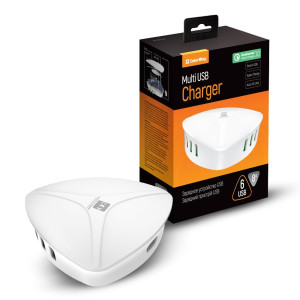 Сетевое зарядное устройство для ColorWay (1USBx3A, 5USBx2.4A) QC3.0 White (CW-CHS06QW) Сетевое зарядное устройство для ColorWay (1USBx3A, 5USBx2.4A) QC3.0 White (CW-CHS06QW)