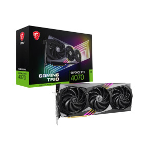 Відеокарта GF RTX 4070 12GB GDDR6X Gaming Trio MSI (GeForce RTX 4070 GAMING TRIO 12G) Відеокарта GF RTX 4070 12GB GDDR6X Gaming Trio MSI (GeForce RTX 4070 GAMING TRIO 12G)