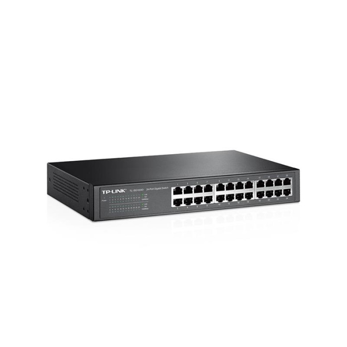 Комутатор TP-LINK TL-SG1024D (24хGE, металл, настольный/монтаж в стойку)