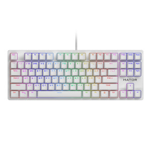 Клавиатура Hator Rockfall Evo TKL Optical Ukr White (HTK-631) Клавиатура Hator Rockfall Evo TKL Optical Ukr White (HTK-631)