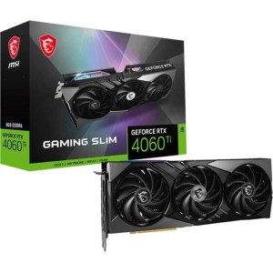 Відеокарта GF RTX 4060 Ti 8GB GDDR6 Gaming X Slim MSI (GeForce RTX 4060 Ti GAMING X SLIM 8G) Відеокарта GF RTX 4060 Ti 8GB GDDR6 Gaming X Slim MSI (GeForce RTX 4060 Ti GAMING X SLIM 8G)