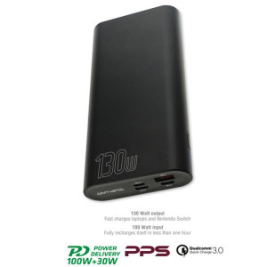 Универсальная мобильная батарея 4smarts Enterprise 2 20000mAh 130W with Quick Charge, PD, Black Универсальная мобильная батарея 4smarts Enterprise 2 20000mAh 130W with Quick Charge, PD, Black