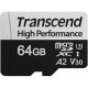 Карта памяти MicroSDXC 64GB UHS-I/U3 Class 10 Transcend 330S R100/W60MB/s + SD-адаптер (TS64GUSD330S)