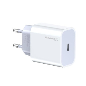 Сетевое зарядное устройство Grand-X (1xUSB-C 20W) QC4.0, PD 3.0, FCP, AFC White (CH-770) Сетевое зарядное устройство Grand-X (1xUSB-C 20W) QC4.0, PD 3.0, FCP, AFC White (CH-770)