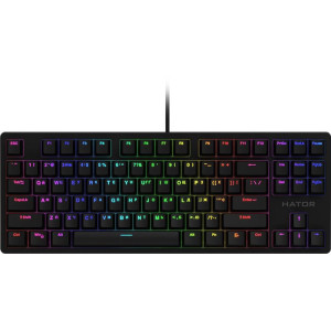 Клавиатура Hator Rockfall TKL Mecha Pink (HTK-621) Black USB Клавиатура Hator Rockfall TKL Mecha Pink (HTK-621) Black USB