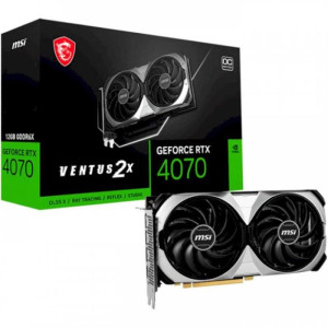 Видеокарта GF RTX 4070 12GB GDDR6X Ventus 2X OC MSI (GeForce RTX 4070 VENTUS 2X 12G OC) Видеокарта GF RTX 4070 12GB GDDR6X Ventus 2X OC MSI (GeForce RTX 4070 VENTUS 2X 12G OC)