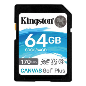 Карта пам`ятi SDXC 64GB UHS-I/U3 Class 10 Kingston Canvas Go! Plus R170/W70MB/s (SDG3/64GB) Карта пам`ятi SDXC 64GB UHS-I/U3 Class 10 Kingston Canvas Go! Plus R170/W70MB/s (SDG3/64GB)