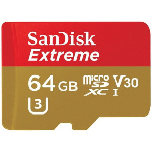 Карта памяти MicroSDXC 64GB UHS-I/U3 Class 10 SanDisk Extreme R160/W60MB/s (SDSQXA2-064G-GN6GN) Карта памяти MicroSDXC 64GB UHS-I/U3 Class 10 SanDisk Extreme R160/W60MB/s (SDSQXA2-064G-GN6GN)