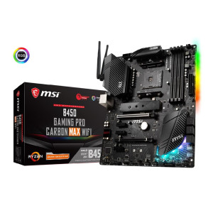 MSI B450 Gaming Pro Carbon Max Wi-Fi Socket AM4 MSI B450 Gaming Pro Carbon Max Wi-Fi Socket AM4