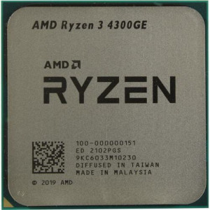 AMD Ryzen 3 4300GE (3.5GHz 4MB 35W AM4) Multipack (100-100000151MPK) AMD Ryzen 3 4300GE (3.5GHz 4MB 35W AM4) Multipack (100-100000151MPK)