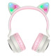Bluetooth-гарнитура Hoco W27 Cat Ear Grey/Pink (W27GP)