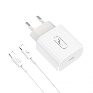 Сетевое зарядное устройство для SkyDolphin SC38T (1USBx2.4A) White (MZP-000183) + кабель USB Type-C Сетевое зарядное устройство для SkyDolphin SC38T (1USBx2.4A) White (MZP-000183) + кабель USB Type-C