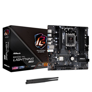 Материнская плата ASRock B650M PG Lightning WiFi Socket AM5 Материнская плата ASRock B650M PG Lightning WiFi Socket AM5