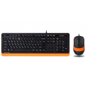 Комплект (клавіатура, мишка) A4Tech F1010 Black/Orange USB Комплект (клавіатура, мишка) A4Tech F1010 Black/Orange USB