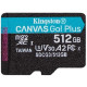 Карта пам`яті MicroSDXC 512GB UHS-I/U3 Class 10 Kingston Canvas Go! Plus R170/W90MB/s (SDCG3/512GBSP)
