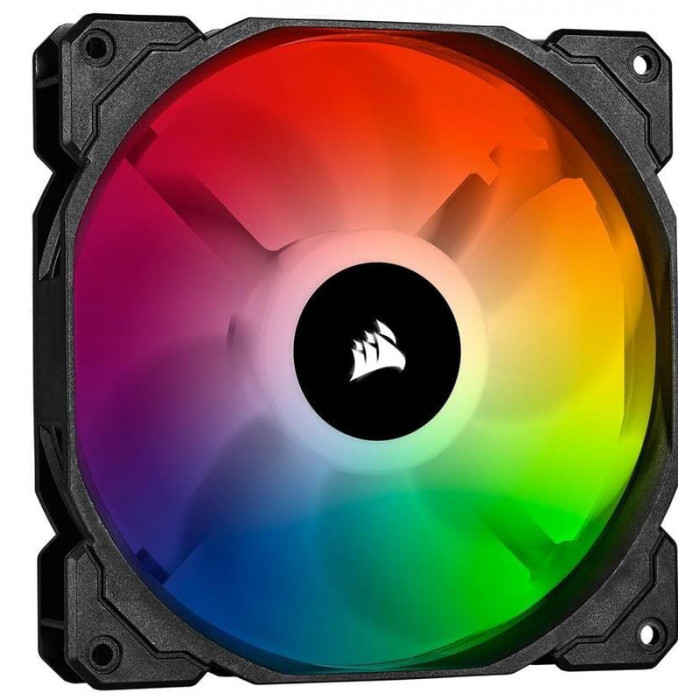 Вентилятор Corsair SP120 RGB Pro (CO-9050093-WW), 120x120x25мм, 3-pin, чорний з білим