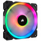 Вентилятор Corsair LL140 RGB Single Pack (CO-9050073-WW), 140x140x25мм, 4-pin, чорний