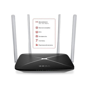 Бездротовий маршрутизатор Mercusys AC12 (AC1200, 1хFE Wan, 4хFE LAN , 4 антени) Бездротовий маршрутизатор Mercusys AC12 (AC1200, 1хFE Wan, 4хFE LAN , 4 антени)