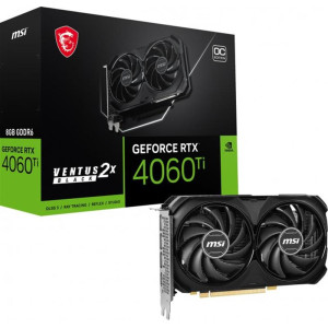 Відеокарта GF RTX 4060 8GB GDDR6 Ventus 2X Black OC MSI (GeForce RTX 4060 VENTUS 2X BLACK 8G OC) Відеокарта GF RTX 4060 8GB GDDR6 Ventus 2X Black OC MSI (GeForce RTX 4060 VENTUS 2X BLACK 8G OC)
