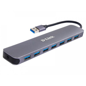 Концентратор USB3.0 D-Link DUB-1370/B2A Black 7хUSB3.0 Концентратор USB3.0 D-Link DUB-1370/B2A Black 7хUSB3.0