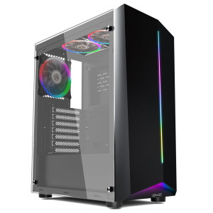 Корпус 1stPlayer R6-A-3R1 Color LED Black без БП Корпус 1stPlayer R6-A-3R1 Color LED Black без БП