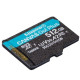 Карта пам`яті MicroSDXC 512GB UHS-I/U3 Class 10 Kingston Canvas Go! Plus R170/W90MB/s (SDCG3/512GBSP)